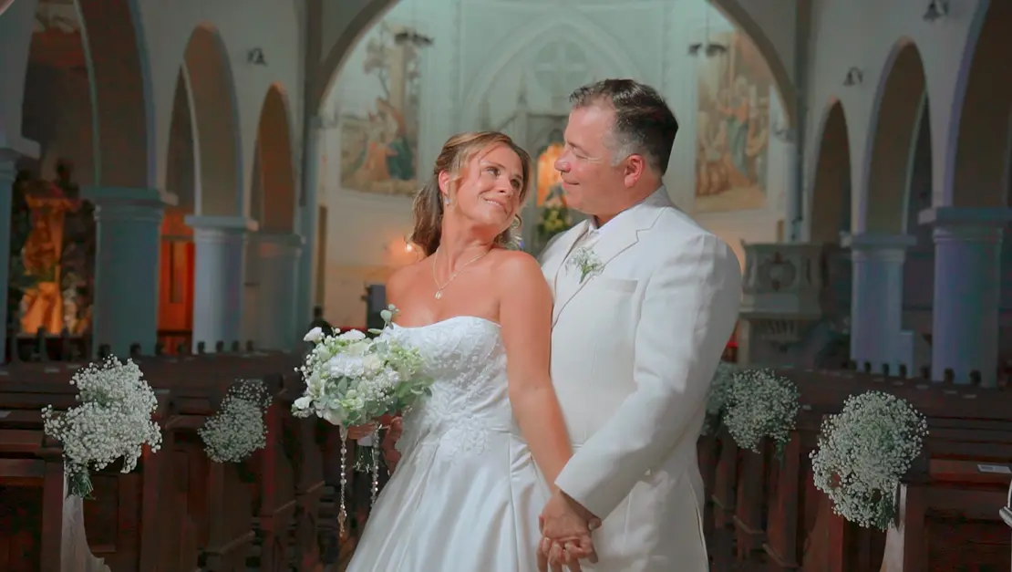 Cena cinematográfica de casamento - Loopn